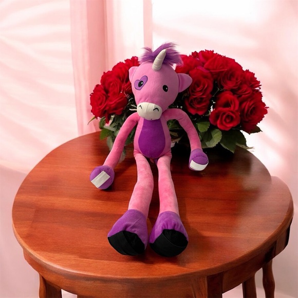 HUGE 5pc Plush Lot: Stretchkins Unicorn, Squishmallow Style Pre owned - Picture 4 of 6